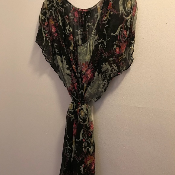 BETSEY JOHNSON FLORAL DRESS MADE IN USA SIZE M - Picture 3 of 4